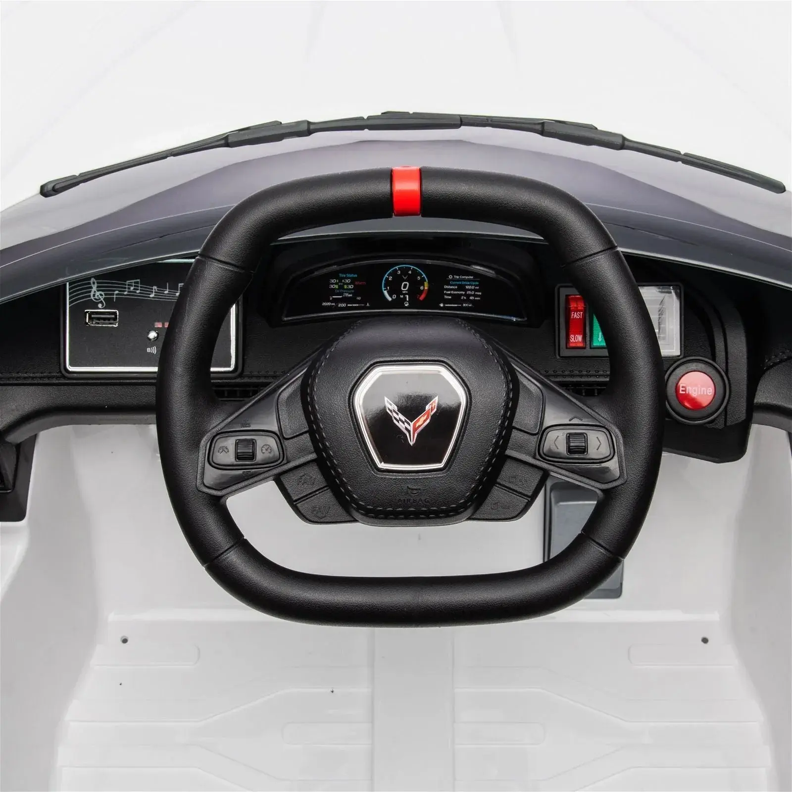 12V Chevrolet Corvette C8 1-Seater Kids Ride-On Car - Image 38
