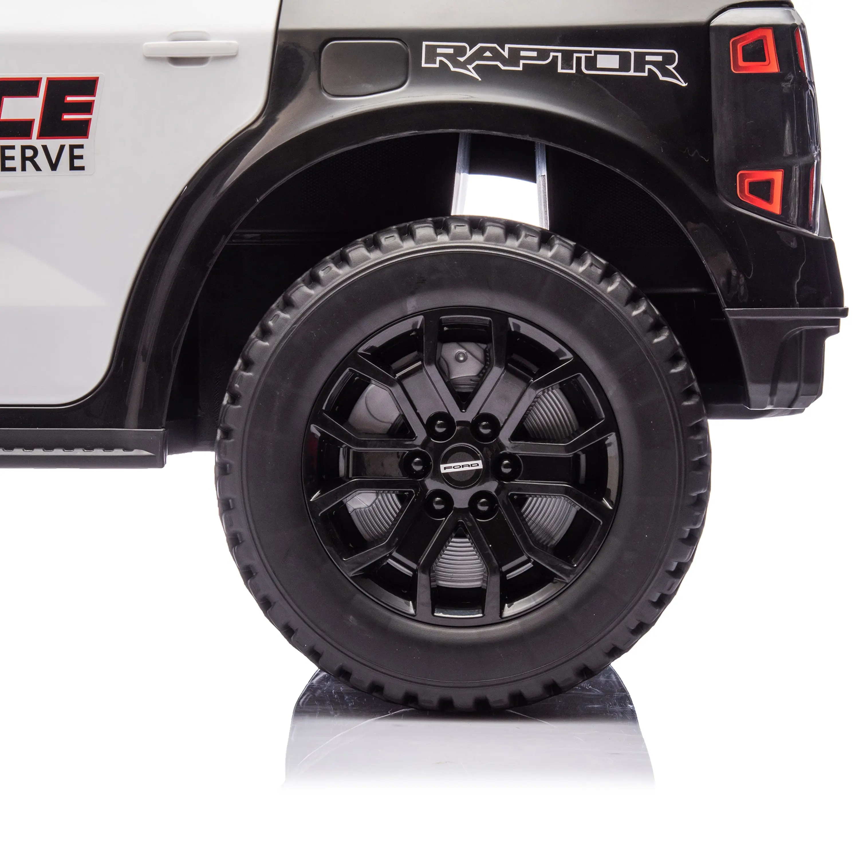 12V Licensed Ford Raptor Police Interceptor Kids Ride-On Truck - Image 7