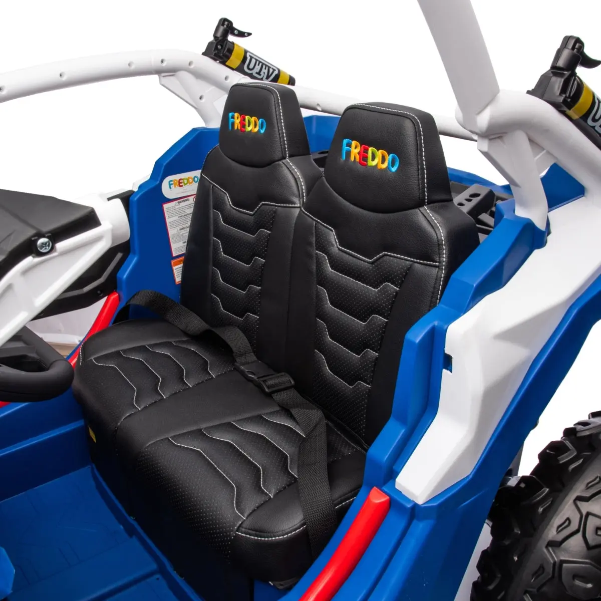 24V 4x4 Freddo Storm Police UTV 2-Seater for Kids with Lights & Sirens for Action-Packed Adventures - Image 12