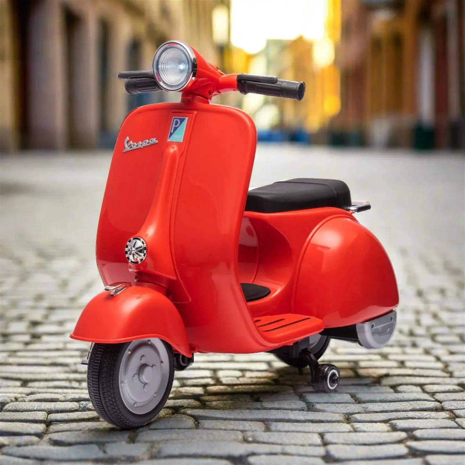 12V Kid's Vespa Electric Ride-On Scooter - Image 13